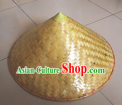 Traditional Chinese Dance Bamboo Hat for Adults and Children