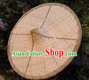 Original Traditional Chinese Dance Bamboo Hat for Adults and Children