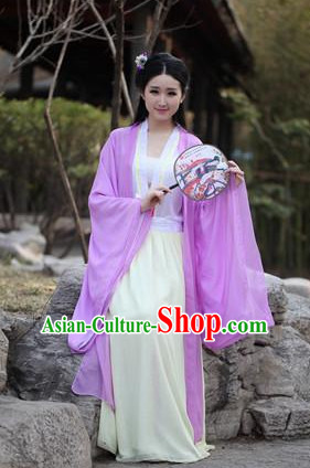 Ancient Chinese Drama Scene Hanfu Clothing Complete Set for Women