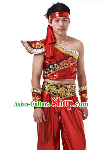 Traditional Chinese Dragon Dancer Uniform for Men