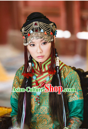 Handmade Mongolian Princess Traditional Hair Accessories