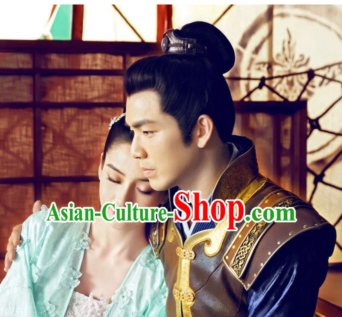 Chinese Traditional Ancient Black Wigs for Men