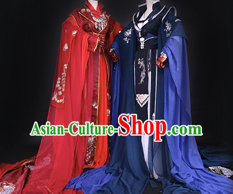 Ancient Chinese Queen Clothing Traditional Chinese Princess Clothes Dresses Tangzhuang Empress Wedding Han Fu Complete Set for Women