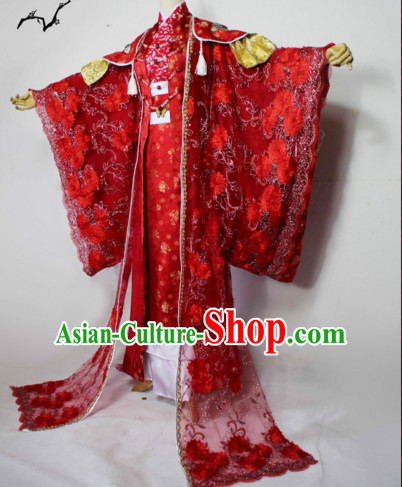 Chinese Men Traditional Royal Emperor Dress Cheongsam Ancient Chinese Imperial Clothing Cultural Robes Complete Set