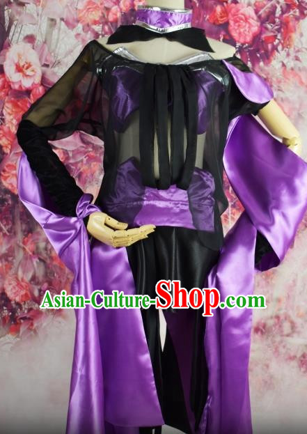 Chinese Traditional Hanfu Queen Cosplay Costume Chinese Cosplay Hanfu Halloween Costume Party Costume Fancy Dress