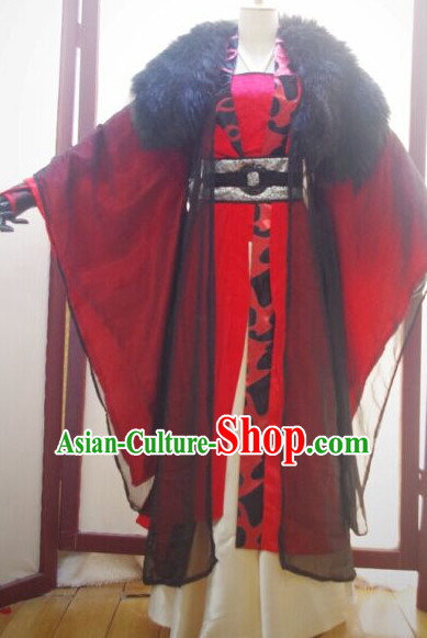 Chinese Ancient Han Fu Emperor Clothing Robes Tunics Accessories Traditional China Clothes Men Adults Kids