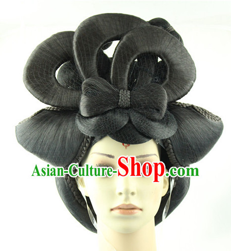 Traditional Chinese Style Black Wigs for Women