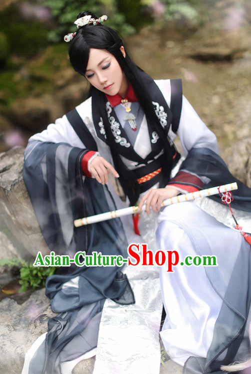 Chinese Ancient Knight Costume National Costumes Stage Play Dramas Drama Costume for Men