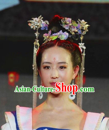 Princess Hanfu Hair Accessories Headpiece Headdress Phoenix Crown Hair Decoration Head Hairpin Accessories Comb Wedding Headwear Hair Accessorie Head Dress