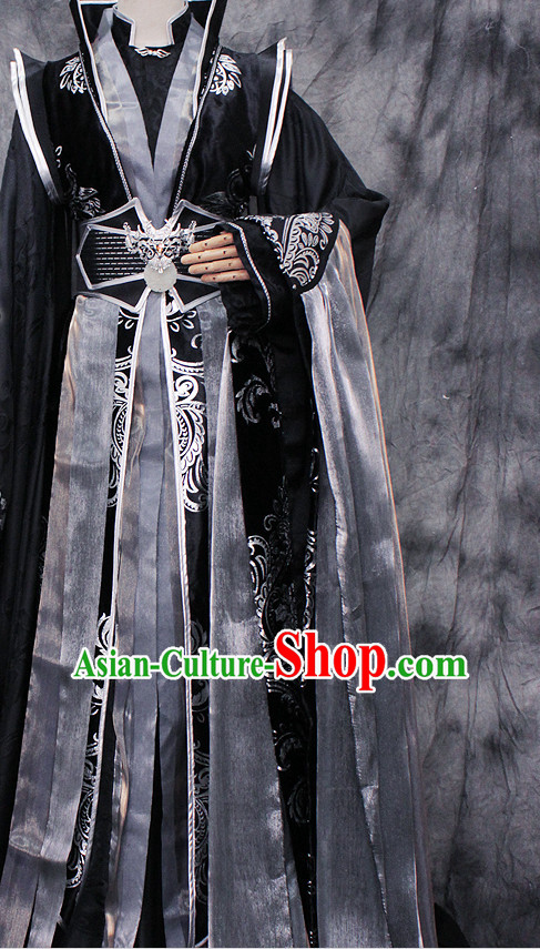 Ancient Chinese Imperial Emperor Hanfu Han Fu Clothes Complete Set for Men