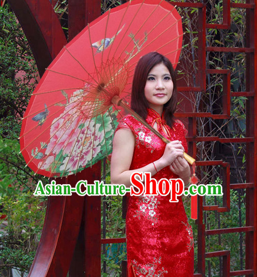 Asian Dance Umbrella Chinese Handmade Peony Umbrellas Stage Performance Umbrella Dance Props