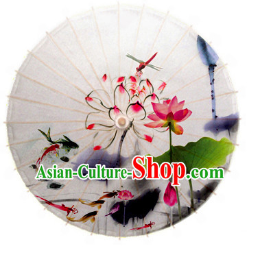 Asian Dance Umbrella Chinese Handmade Lotus Umbrellas Stage Performance Umbrella Dance Props for Kids