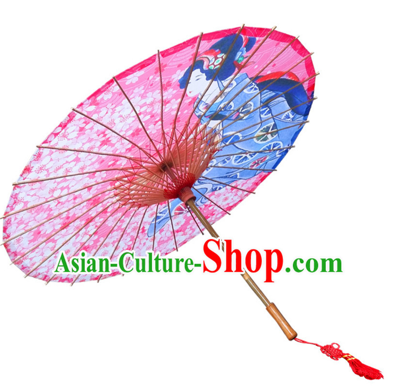 Asian Dance Umbrella Geisha Handmade Umbrellas Stage Performance Umbrella Dance Props
