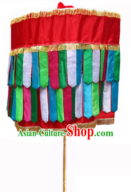 Traditional Fabric Handmade Chinese Classic Luo Umbrellas China Dance Umbrella Stage Performance Umbrella Dancing Props