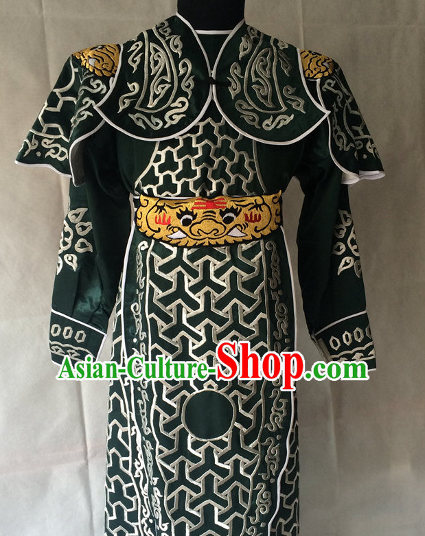 China Beijing Opera Men General Costume Embroidered Robe Stage Costumes Complete Set