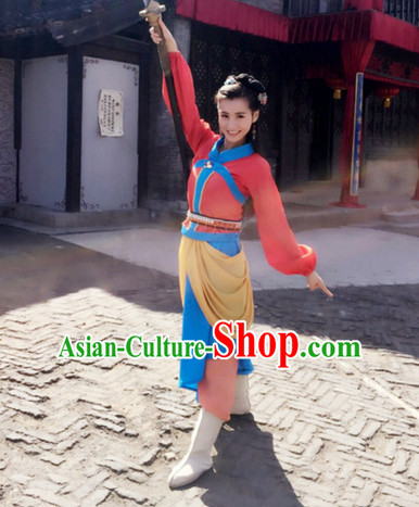 Chinese Female Beauty Hero Costume Stage Drama Costumes Han Fu Costume Complete Set