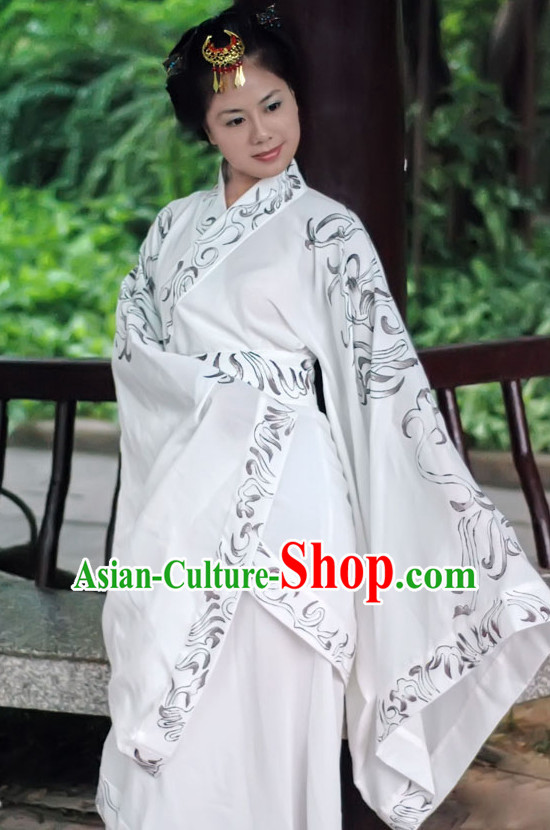 Ancient Chinese Dresses Traditional Royal Stage Hanfu Classical Dress Costumes Clothing Complete Set