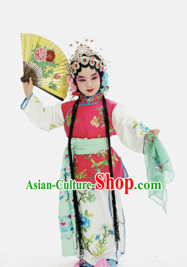 Ancient Chinese Children Opera Costumes Peking Opera Official Costume Historical Dress Traditional National Costume Complete Set