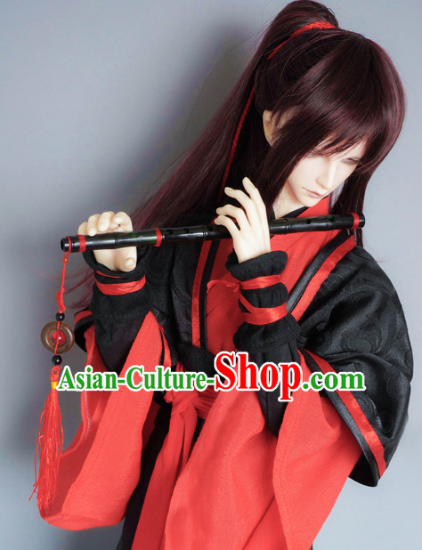 Ancient Chinese Swordsman Costumes Clothing Traditional Costumes Hanfu Complete Set
