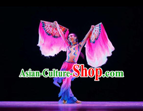 Traditional Chinese Yangge, Fan Dancing Wholesale Costume, Folk Dance Yangko Costume, Traditional Chinese Dancewear for Women