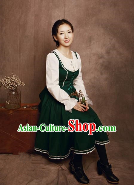 Traditional Classic Elegant Women Costume One-Piece Dress, Restoring Ancient Princess Jumper Simple Giant Swing Sundress for Women