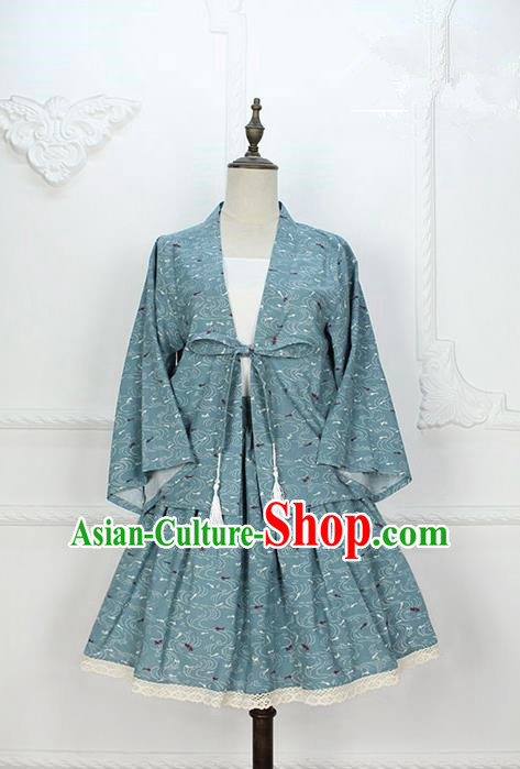 Traditional Japanese Restoring Ancient Kimono Costume Haori Smock, China Kimono Modified Cardigan for Women
