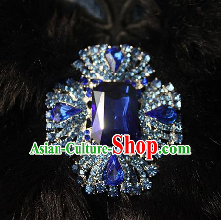 Traditional Classic Ancient Jewelry Accessories Restoring Brooch, Elegant Baroque Crystal Breastpin for Women