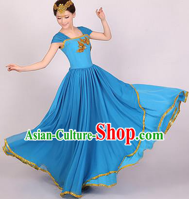 Traditional Chinese Classic Stage Performance Chorus Singing Group Dress Modern Waltz Dance Costumes, Chorus Competition Costume, Compere Costumes for Women