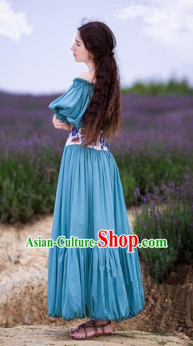 Traditional Classic Women Clothing, Traditional Classic Knit Cotton Embroidery Waist Strapless Evening Dress Restoring Garment Skirt Braces Skirt