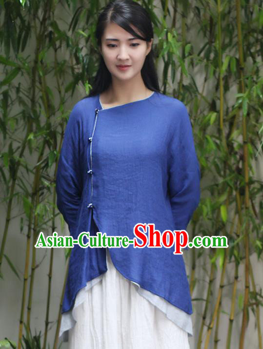 Traditional Chinese Female Costumes, Chinese Acient Hanfu Clothes, Chinese Cheongsam, Tang Suits Plate Buttons Blouse for Women