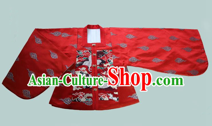 Traditional Chinese Ming Dynasty Young Lady Embroidered Costume Red Blouse, Asian China Ancient Hanfu Clothing for Women