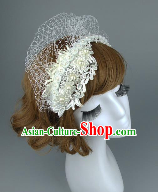 Top Grade Handmade Classical Hair Accessories Princess Headwear, Baroque Style Wedding Hair Jewellery Bride Veil Hair Clasp for Women