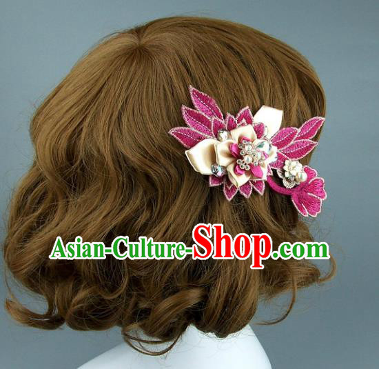 Top Grade Handmade Classical Hair Accessories Princess Hair Claw, Baroque Style Wedding Bride Hair Stick for Women