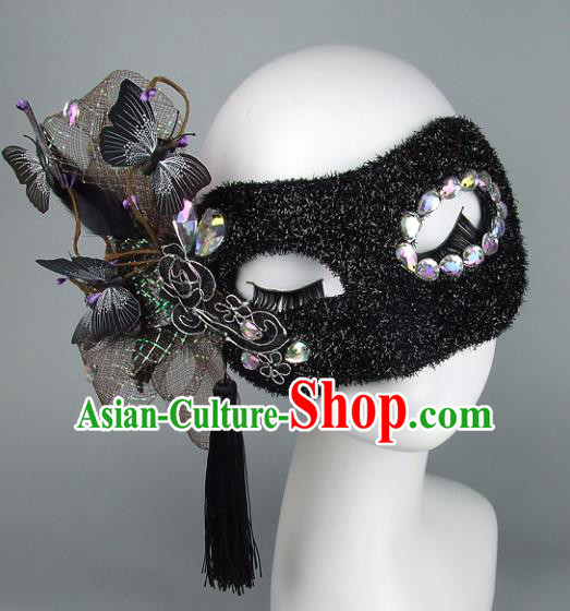 Handmade Halloween Fancy Ball Accessories Exaggerate Mask, Ceremonial Occasions Miami Deluxe Fancy Ball Face Mask