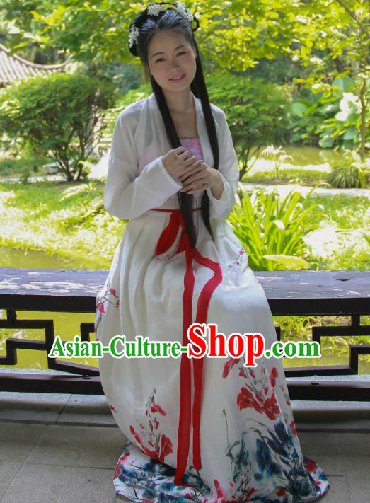 Traditional Ancient Chinese Imperial Consort Costume, Asian China Tang Dynasty Imperial Empress Clothing for Women