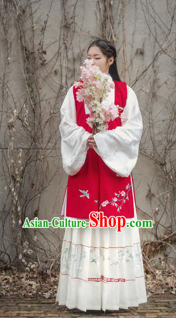 Traditional Chinese Ming Dynasty Imperial Concubine Costume Complete Set, Asian China Ancient Palace Lady Hanfu Dress Clothing for Women