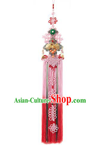 Traditional Korean Accessories Bride Chinese Knots Waist Pendant Embroidered Palace Taeniasis, Asian Korean Wedding Hanbok Tassel Waist Decorations for Women