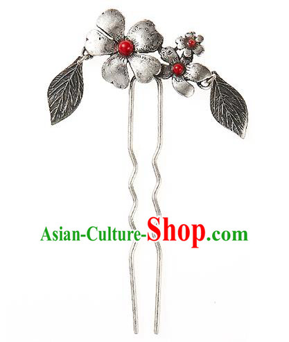 Korean National Wedding Hair Accessories Bride Hairpins Flowers Hair Clip, Korean Hanbok Fashion Palace Hair Clasp for Women