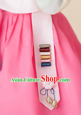 Asian Korean Hanbok Tassel Waist Decorations, Korean National Belts Accessories Wedding Bride Waist Pendant for Women