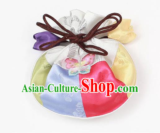 Traditional Korean Accessories Embroidered Sachet, Asian Korean Fashion Waistband Bag for Kids