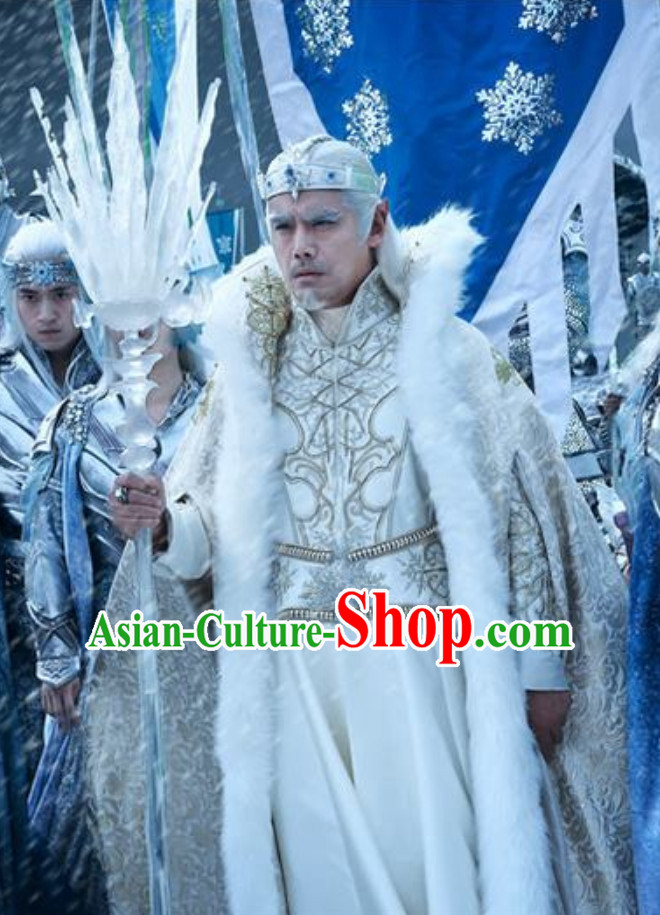 Ice Fantasy Emperor Hanfu Style Costumes Complete Set for Men