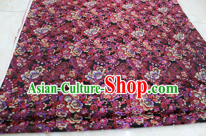 Chinese Traditional Ancient Costume Palace Pattern Brocade Cheongsam Satin Fabric Hanfu Material
