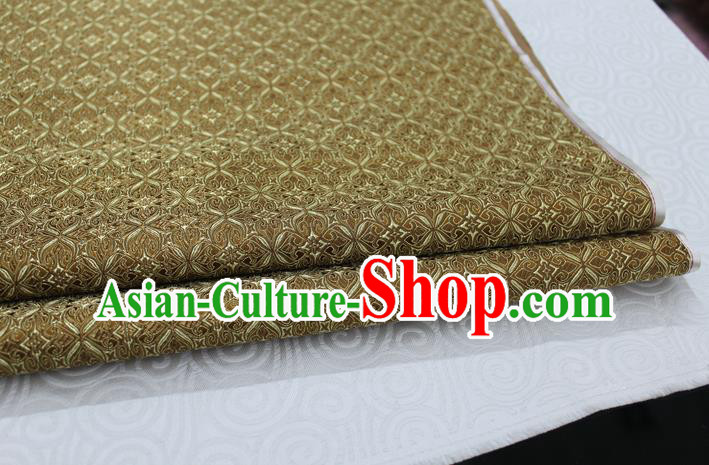 Chinese Traditional Ancient Costume Palace Pattern Cheongsam Curtain Mud Golden Brocade Tang Suit Fabric Hanfu Material