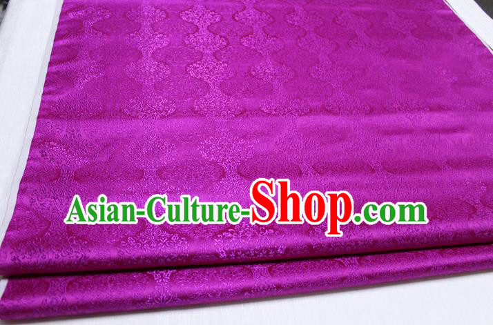 Chinese Traditional Ancient Costume Palace Pattern Cheongsam Mongolian Robe Rosy Brocade Tang Suit Fabric Hanfu Material