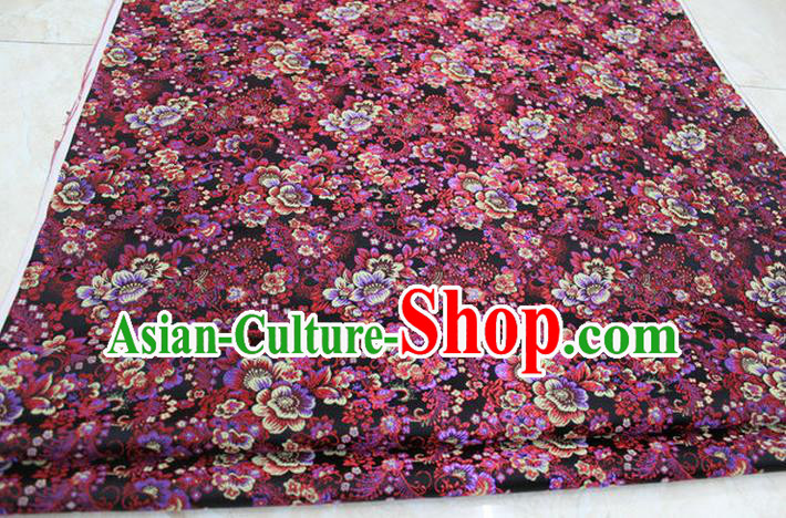 Chinese Traditional Ancient Costume Royal Printing Pattern Tang Suit Cheongsam Brocade Satin Fabric Hanfu Material