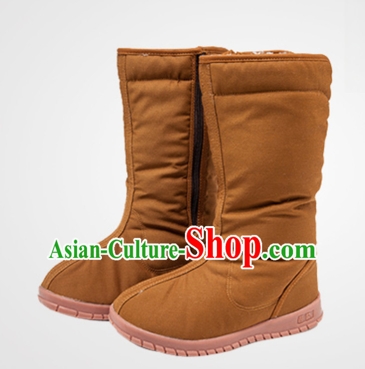 Chinese Classical Winter Daoist Tai Chi High Boots