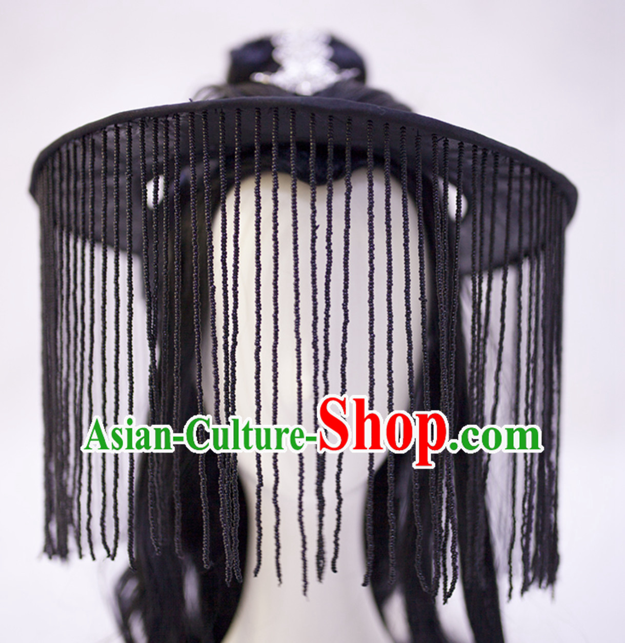 Black Chinese Ancient Tang Dynasty Swordsman Style Hat