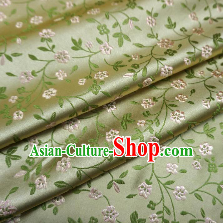 Chinese Traditional Royal Court Dragons Flowers Pattern Golden Brocade Ancient Costume Tang Suit Cheongsam Bourette Fabric Hanfu Material