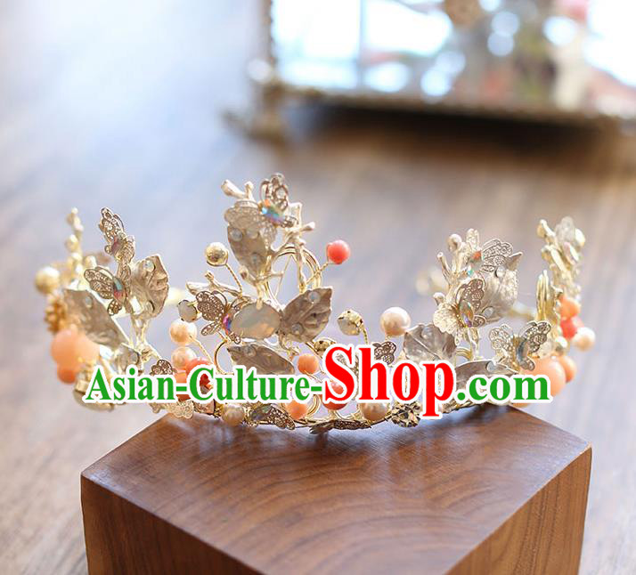 Chinese Traditional Bride Hair Jewelry Accessories Wedding Baroque Retro Opal Hair Clasp for Women