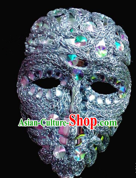 Top Grade Model Show Ceremonial Occasions Accessories Halloween Crystal Mask